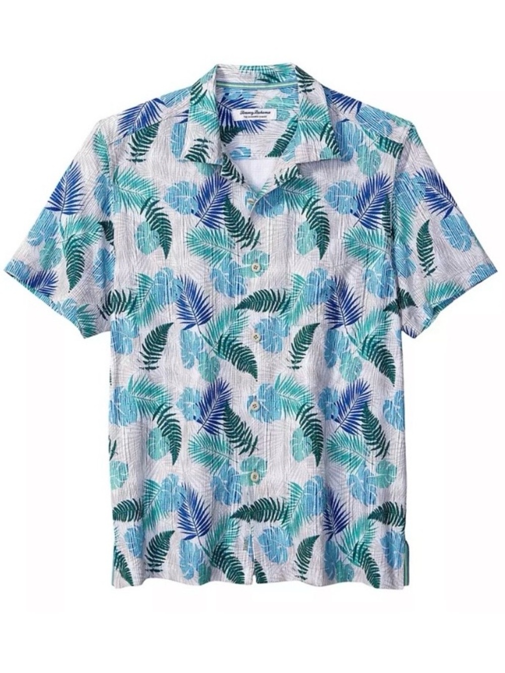 Tommy Bahama Coast Fronds Away IslandZone® Short Sleeve Button-Up Camp Shirt XL